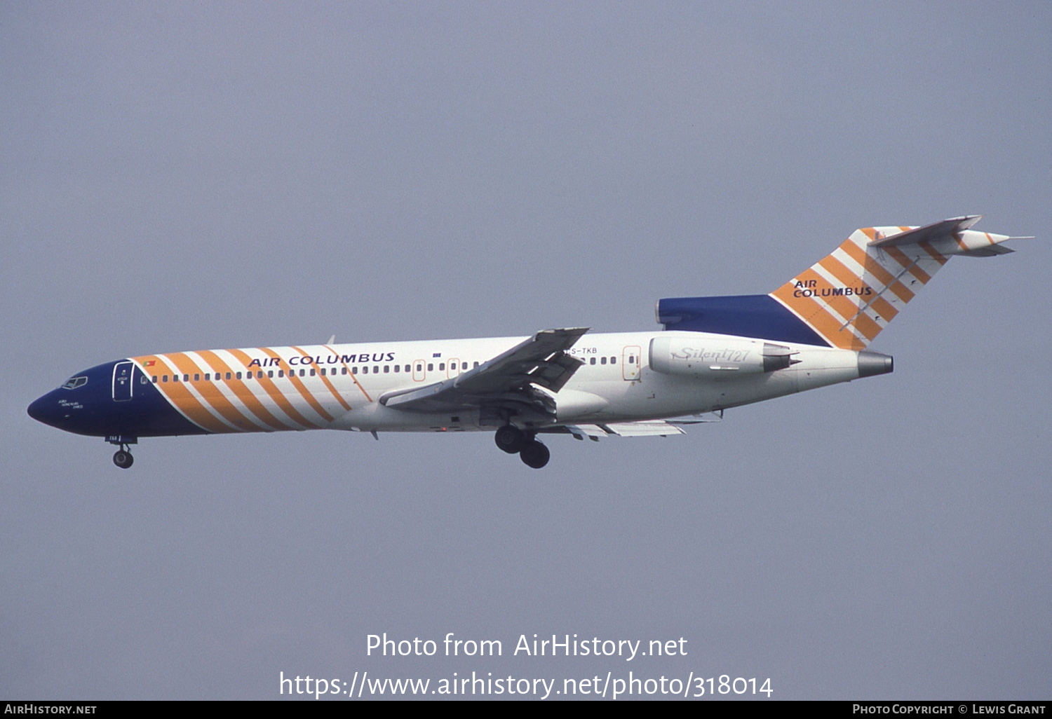 Aircraft Photo of CS-TKB | Boeing 727-2J4/Adv(RE) Super 27 | Air Columbus | AirHistory.net #318014