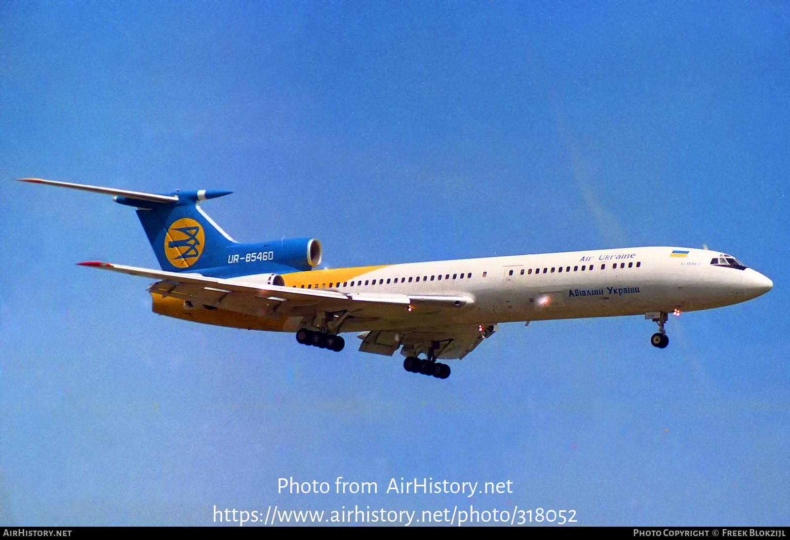 Aircraft Photo of UR-85460 | Tupolev Tu-154B-2 | Air Ukraine | AirHistory.net #318052