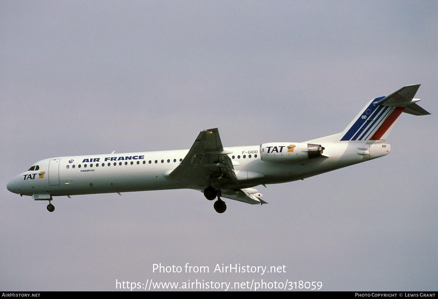 Aircraft Photo of F-GIOD | Fokker 100 (F28-0100) | Air France | AirHistory.net #318059