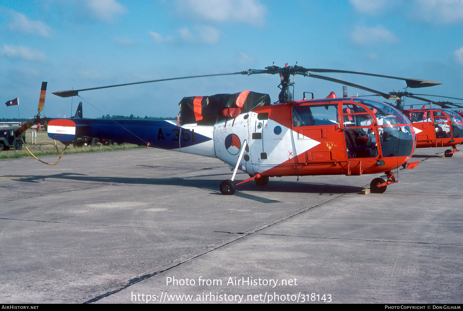 Aircraft Photo of A-351 | Sud SE-3160 Alouette III | Netherlands - Air Force | AirHistory.net #318143