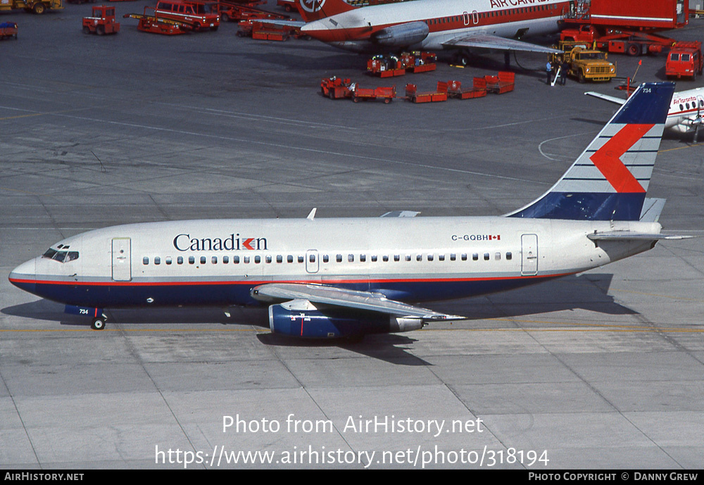 Aircraft Photo of C-GQBH | Boeing 737-296/Adv | Canadian Airlines | AirHistory.net #318194