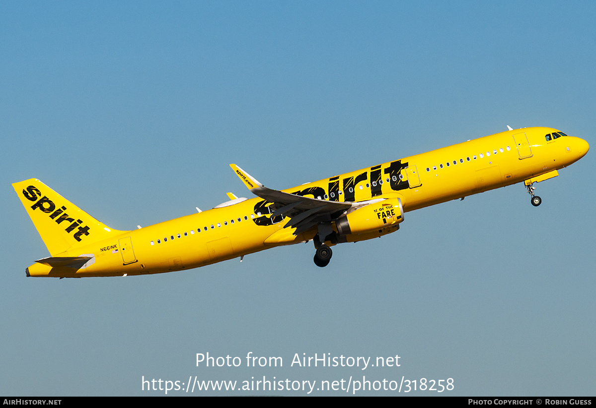 Aircraft Photo of N661NK | Airbus A321-231 | Spirit Airlines | AirHistory.net #318258