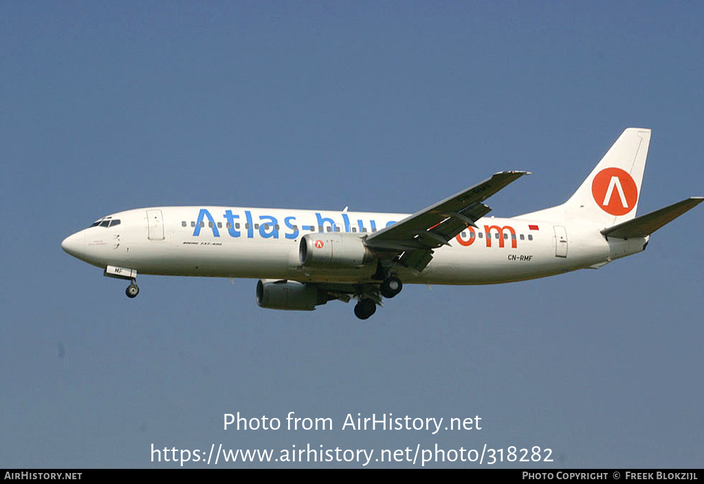 Aircraft Photo of CN-RMF | Boeing 737-4B6 | Atlas Blue | AirHistory.net #318282