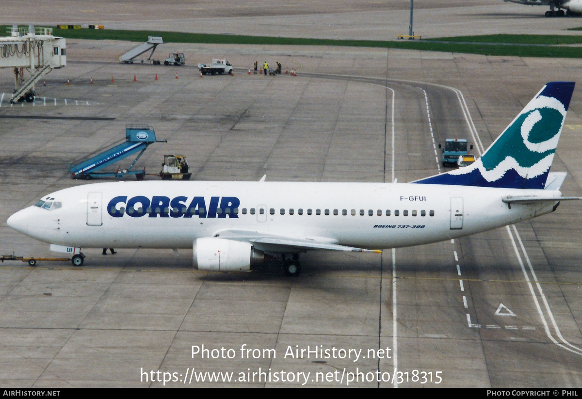 Aircraft Photo of F-GFUI | Boeing 737-3M8 | Corsair | AirHistory.net #318315