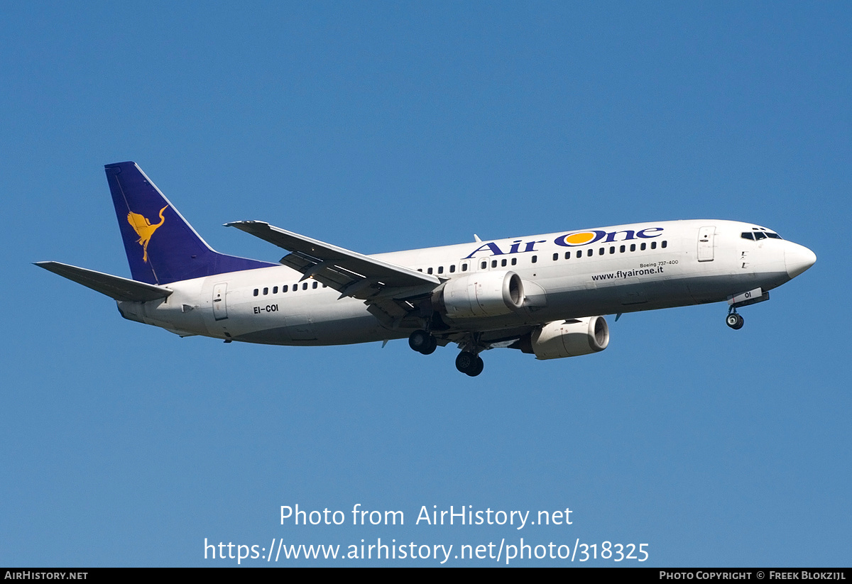 Aircraft Photo of EI-COI | Boeing 737-430 | Air One | AirHistory.net #318325