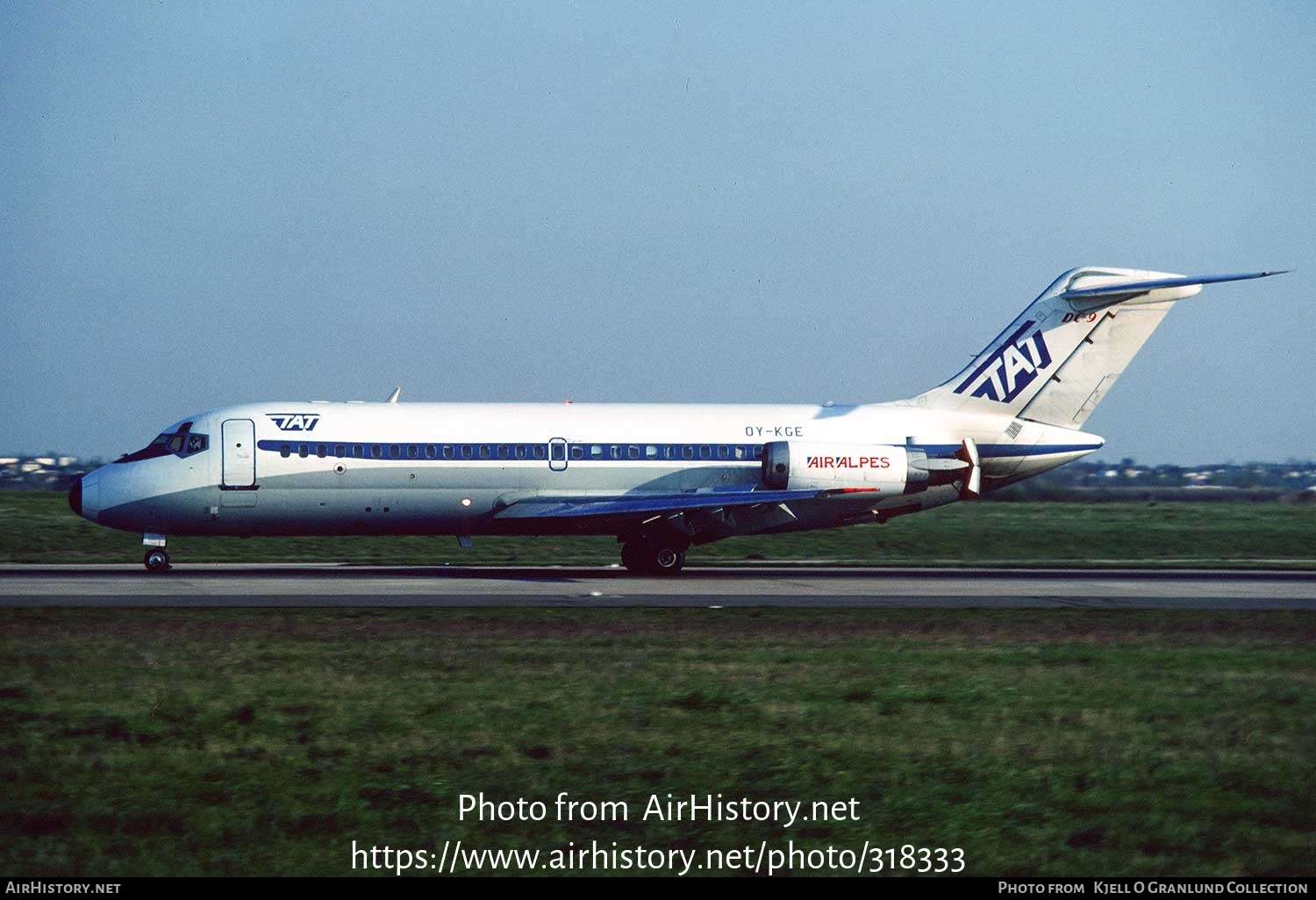 Aircraft Photo of OY-KGE | McDonnell Douglas DC-9-21 | Air Alpes | AirHistory.net #318333