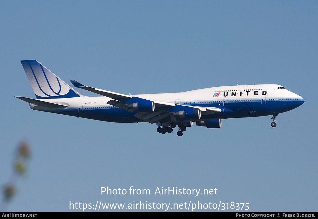 Aircraft Photo of N128UA | Boeing 747-422 | United Airlines | AirHistory.net #318375