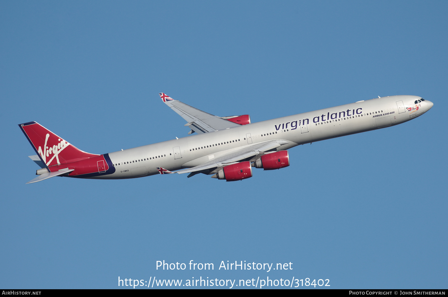 Aircraft Photo of G-VWKD | Airbus A340-642 | Virgin Atlantic Airways | AirHistory.net #318402