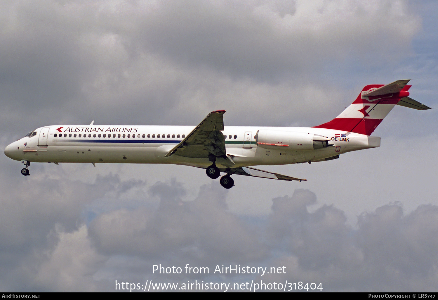 Aircraft Photo of OE-LMK | McDonnell Douglas MD-87 (DC-9-87) | Austrian Airlines | AirHistory.net #318404