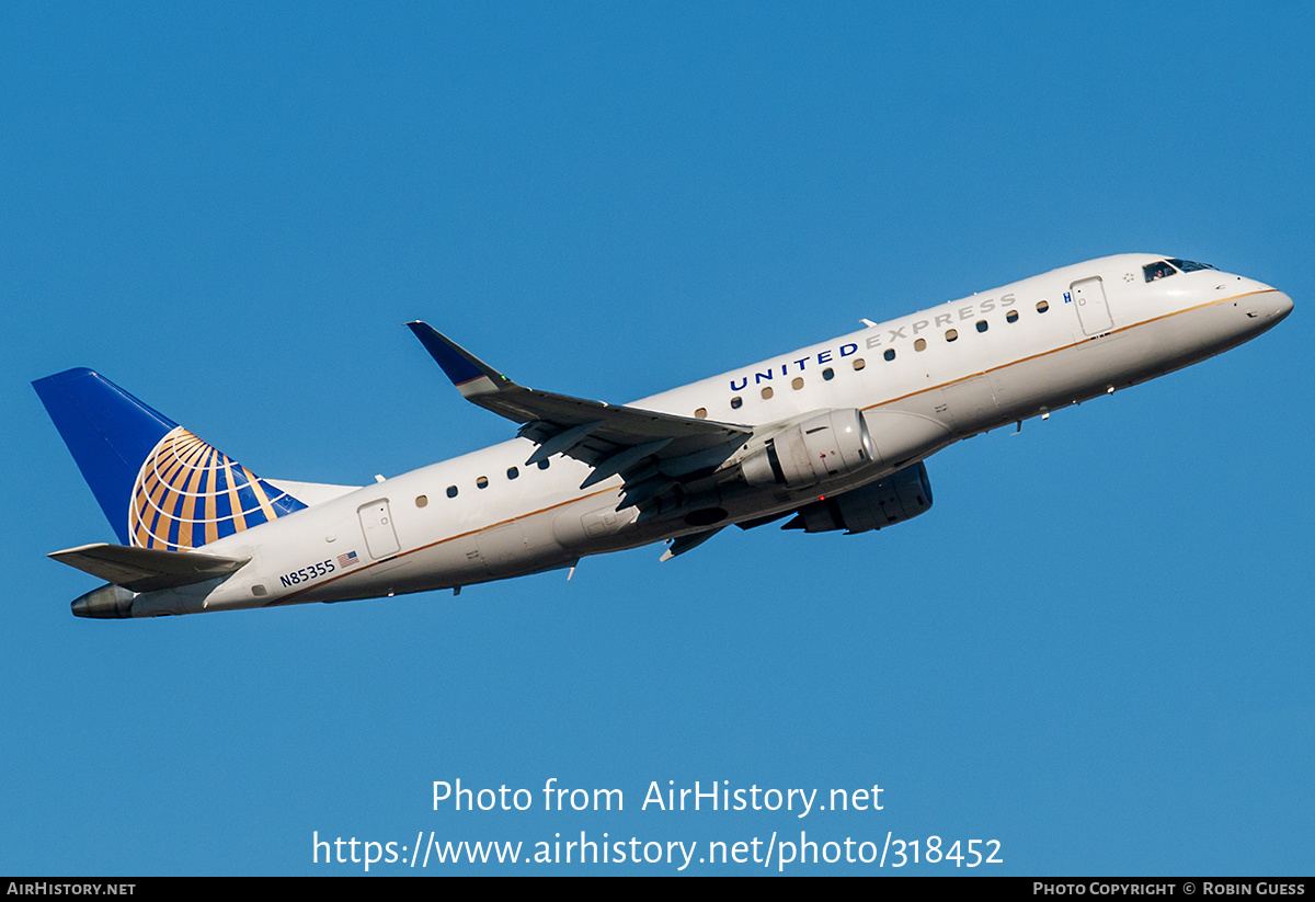 Aircraft Photo of N85355 | Embraer 175LR (ERJ-170-200LR) | United Express | AirHistory.net #318452