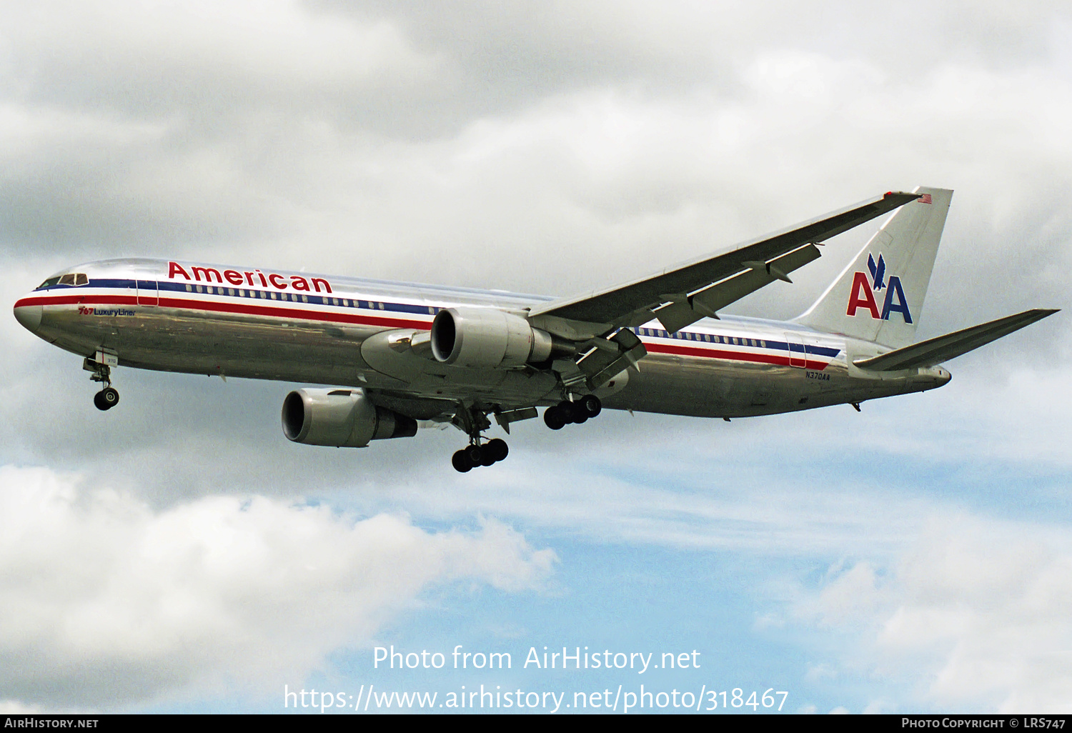 Aircraft Photo of N370AA | Boeing 767-323/ER | American Airlines | AirHistory.net #318467