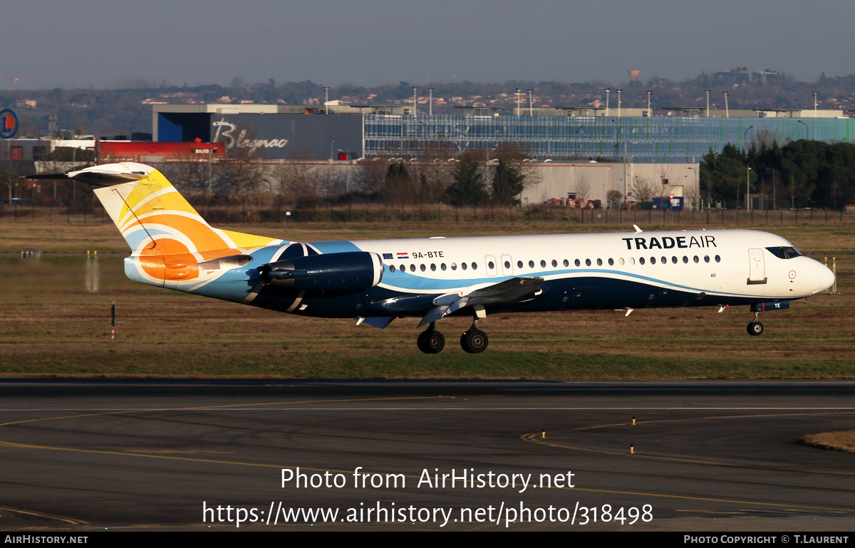 Aircraft Photo of 9A-BTE | Fokker 100 (F28-0100) | Trade Air | AirHistory.net #318498