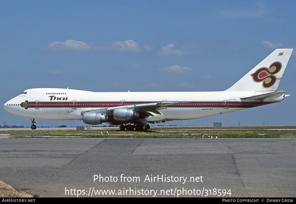 Aircraft Photo Of HS-TGA | Boeing 747-2D7B | Thai Airways International ...