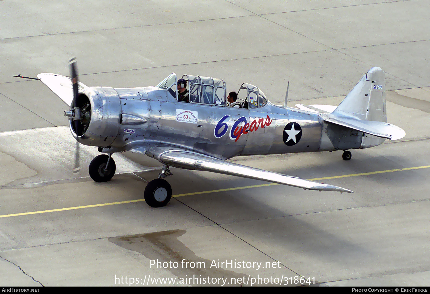 Aircraft Photo of SE-FUZ | North American AT-16 Harvard IIB | USA - Air Force | AirHistory.net #318641