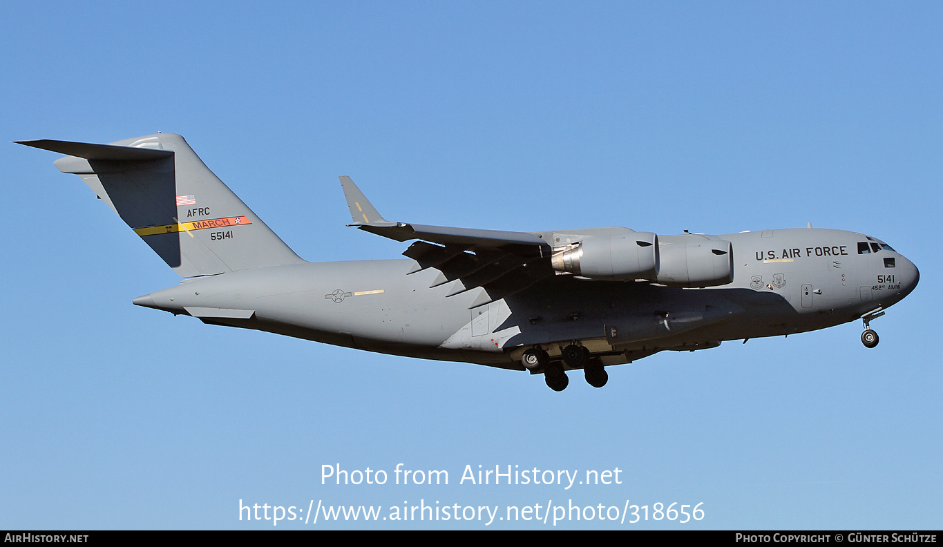 Aircraft Photo of 05-5141 / 55141 | Boeing C-17A Globemaster III | USA - Air Force | AirHistory.net #318656