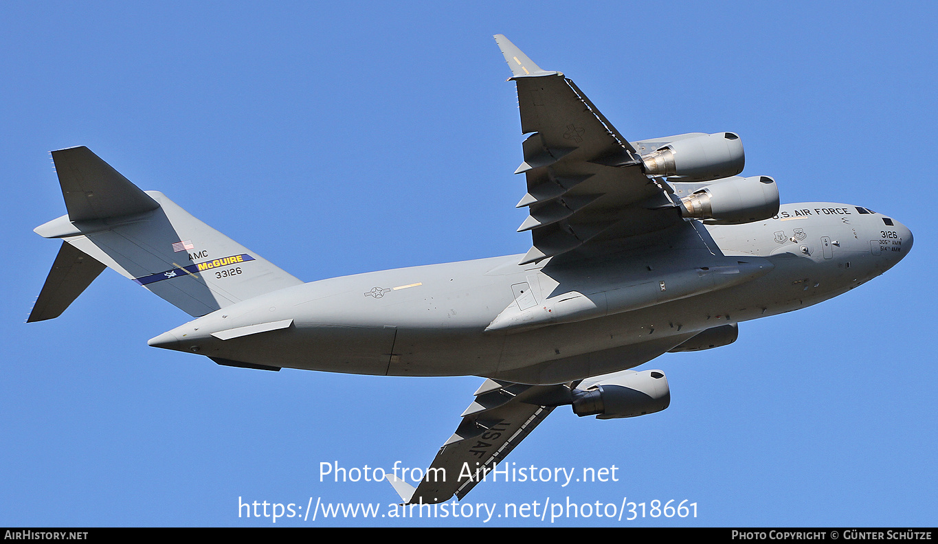 Aircraft Photo of 03-3126 / 33126 | Boeing C-17A Globemaster III | USA - Air Force | AirHistory.net #318661