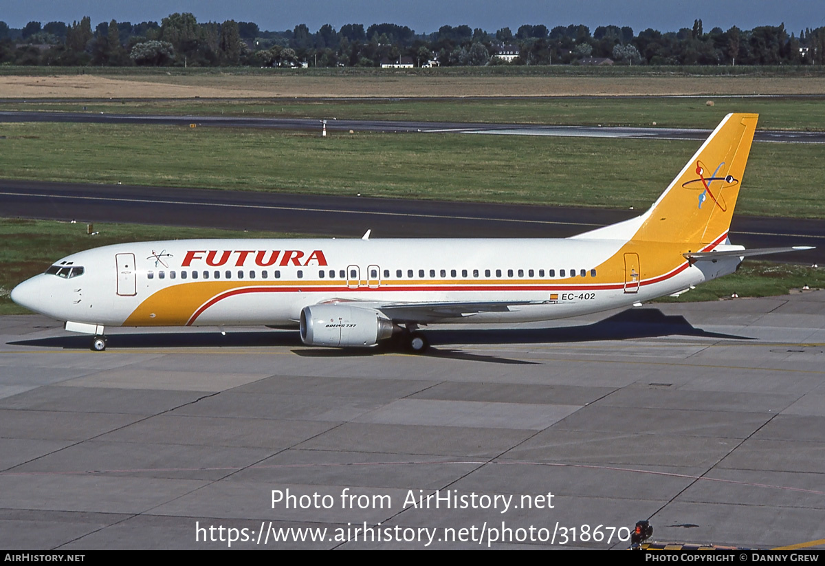 Aircraft Photo of EC-402 | Boeing 737-4Y0 | Futura International Airways | AirHistory.net #318670