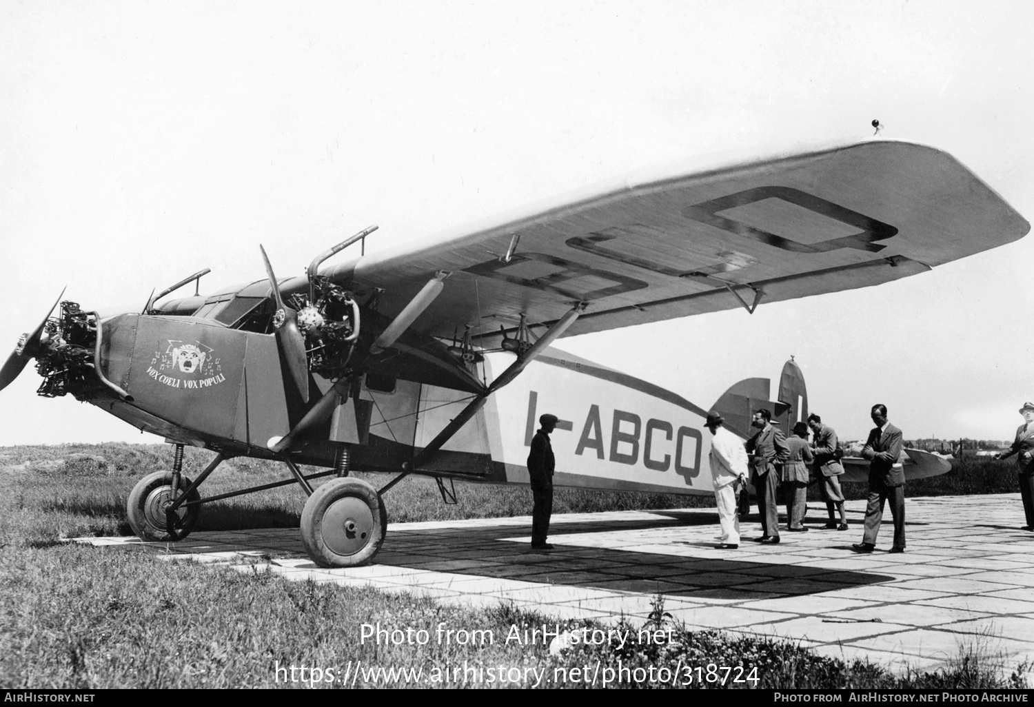 Aircraft Photo of I-ABCQ | Caproni Ca.101 | La Voce del Cielo | AirHistory.net #318724