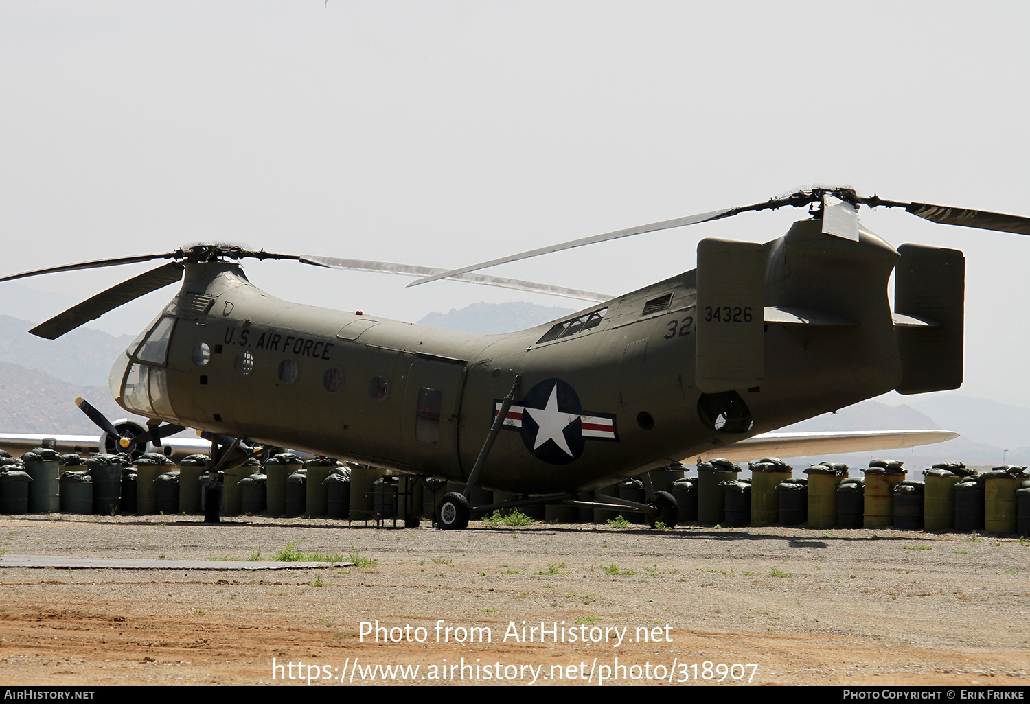 Aircraft Photo of 53-4326 / 34326 | Piasecki CH-21B Workhorse | USA - Air Force | AirHistory.net #318907