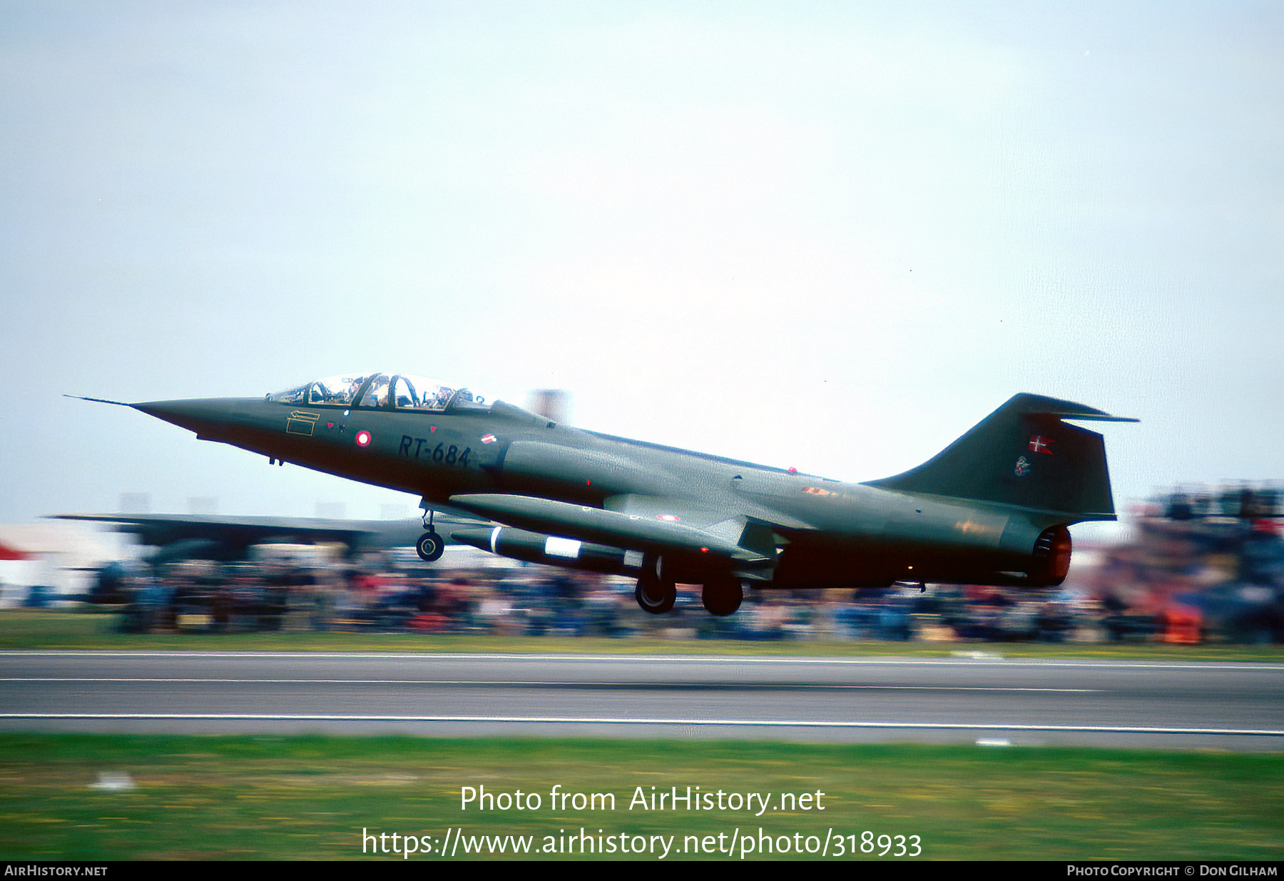 Aircraft Photo of RT-684 | Lockheed TF-104G Starfighter | Denmark - Air Force | AirHistory.net #318933