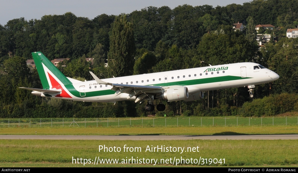 Aircraft Photo of EI-RNA | Embraer 190LR (ERJ-190-100LR) | Alitalia CityLiner | AirHistory.net #319041