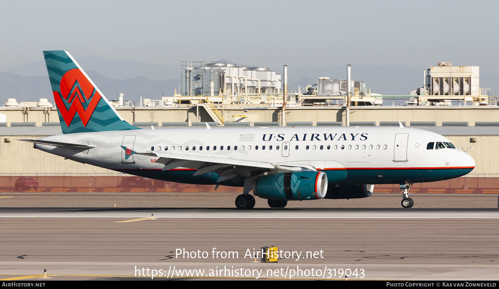 Aircraft Photo of N838AW | Airbus A319-132 | US Airways | America West Airlines | AirHistory.net #319043