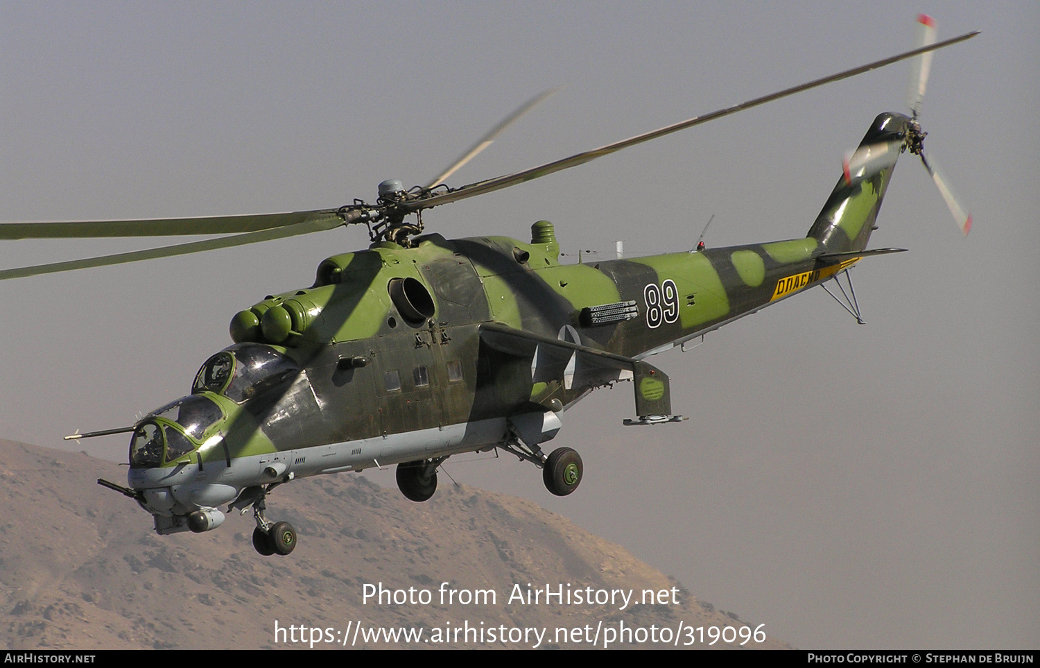 Aircraft Photo of 89 | Mil Mi-24V | Afghanistan - Air Force | AirHistory.net #319096