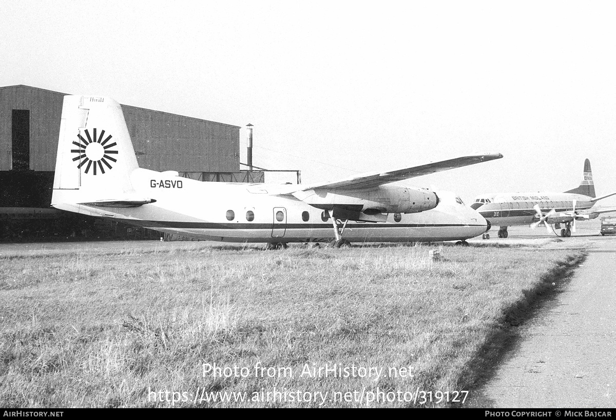 Aircraft Photo of G-ASVO | Handley Page HPR-7 Herald 214 | AirHistory.net #319127