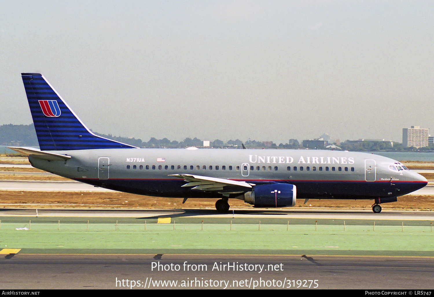 Aircraft Photo of N371UA | Boeing 737-322 | United Airlines | AirHistory.net #319275