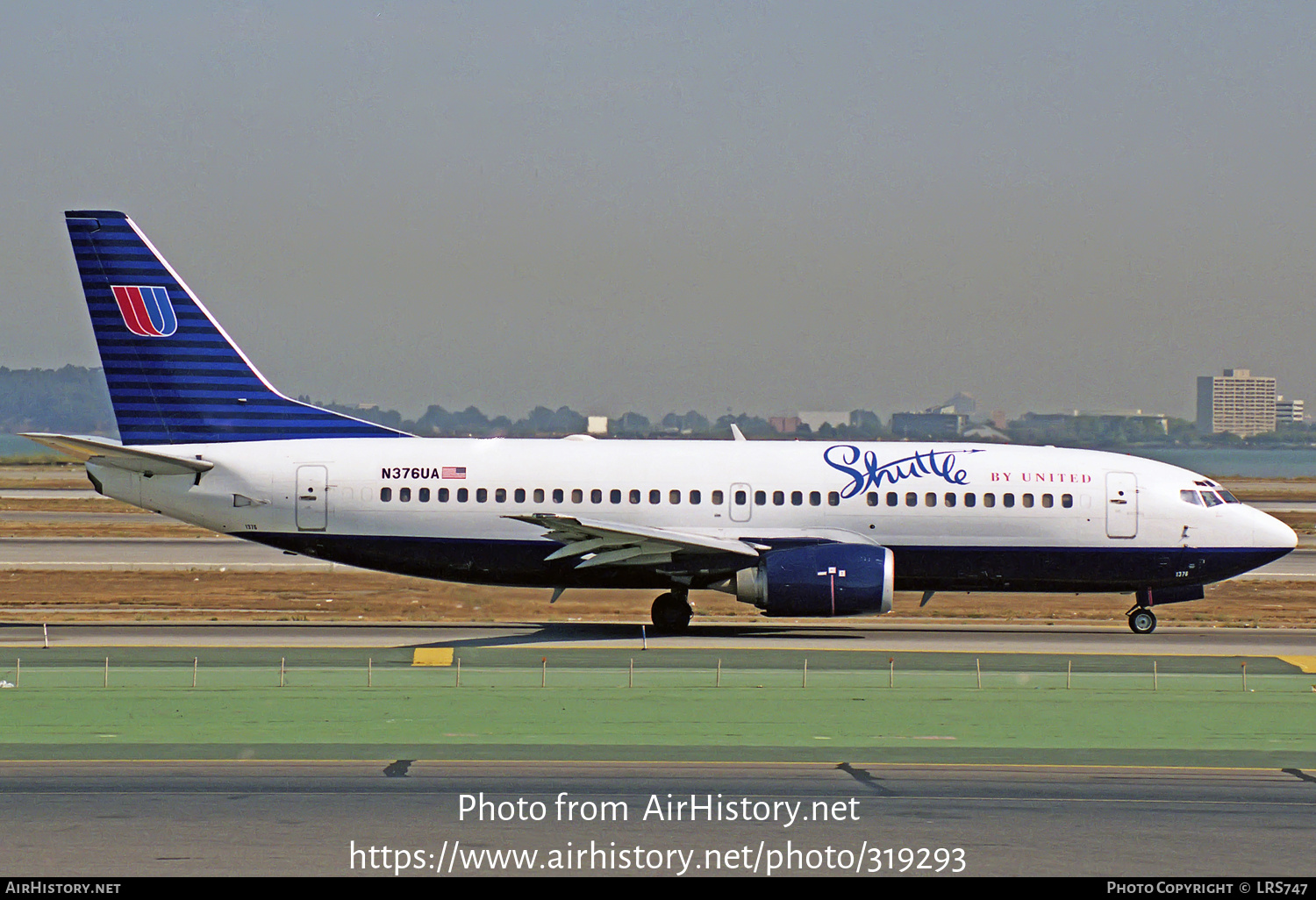 Aircraft Photo of N376UA | Boeing 737-322 | Shuttle by United | AirHistory.net #319293