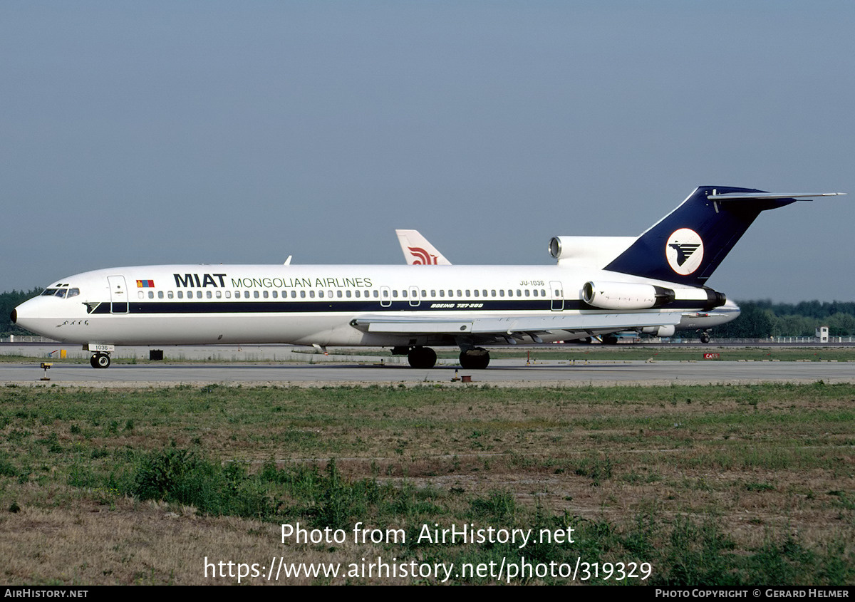 Aircraft Photo of JU-1036 | Boeing 727-281/Adv | MIAT Mongolian Airlines | AirHistory.net #319329