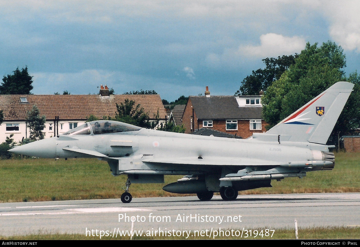 Aircraft Photo of ZJ938 | Eurofighter EF-2000 Typhoon FGR4 | UK - Air Force | AirHistory.net #319487