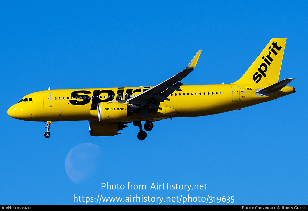 Aircraft Photo of N927NK | Airbus A320-271N | Spirit Airlines | AirHistory.net #319635