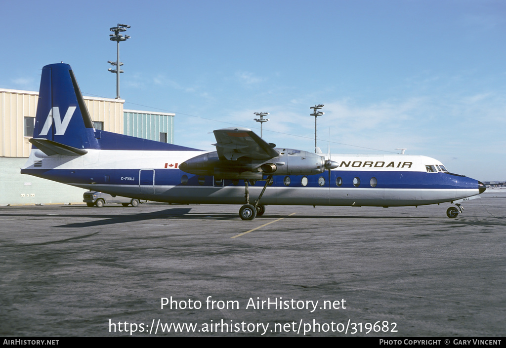 Aircraft Photo of C-FNAJ | Fairchild Hiller FH-227E | Nordair | AirHistory.net #319682