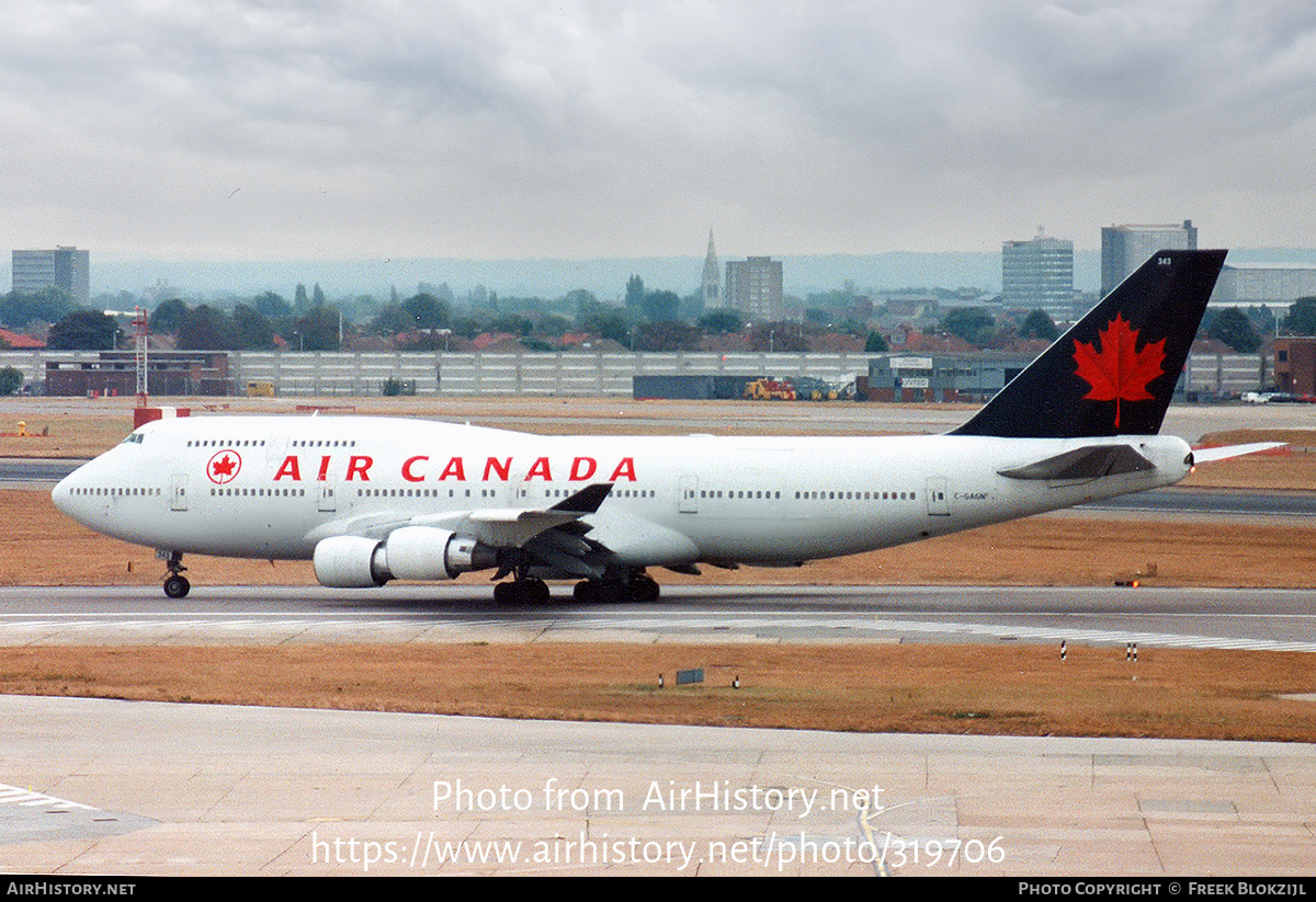 Aircraft Photo of C-GAGN | Boeing 747-433M | Air Canada | AirHistory.net #319706