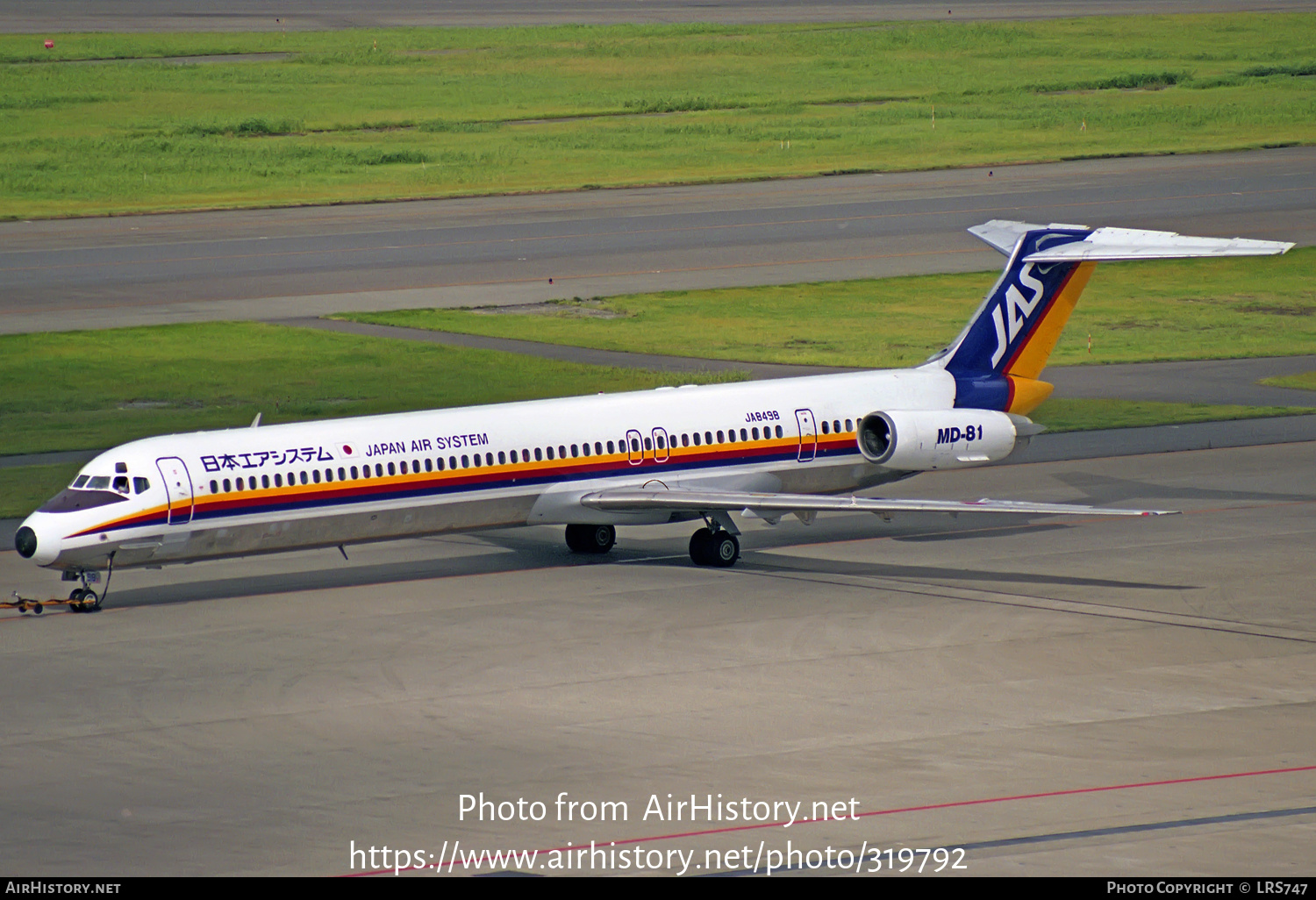 Aircraft Photo of JA8498 | McDonnell Douglas MD-81 (DC-9-81) | Japan Air System - JAS | AirHistory.net #319792