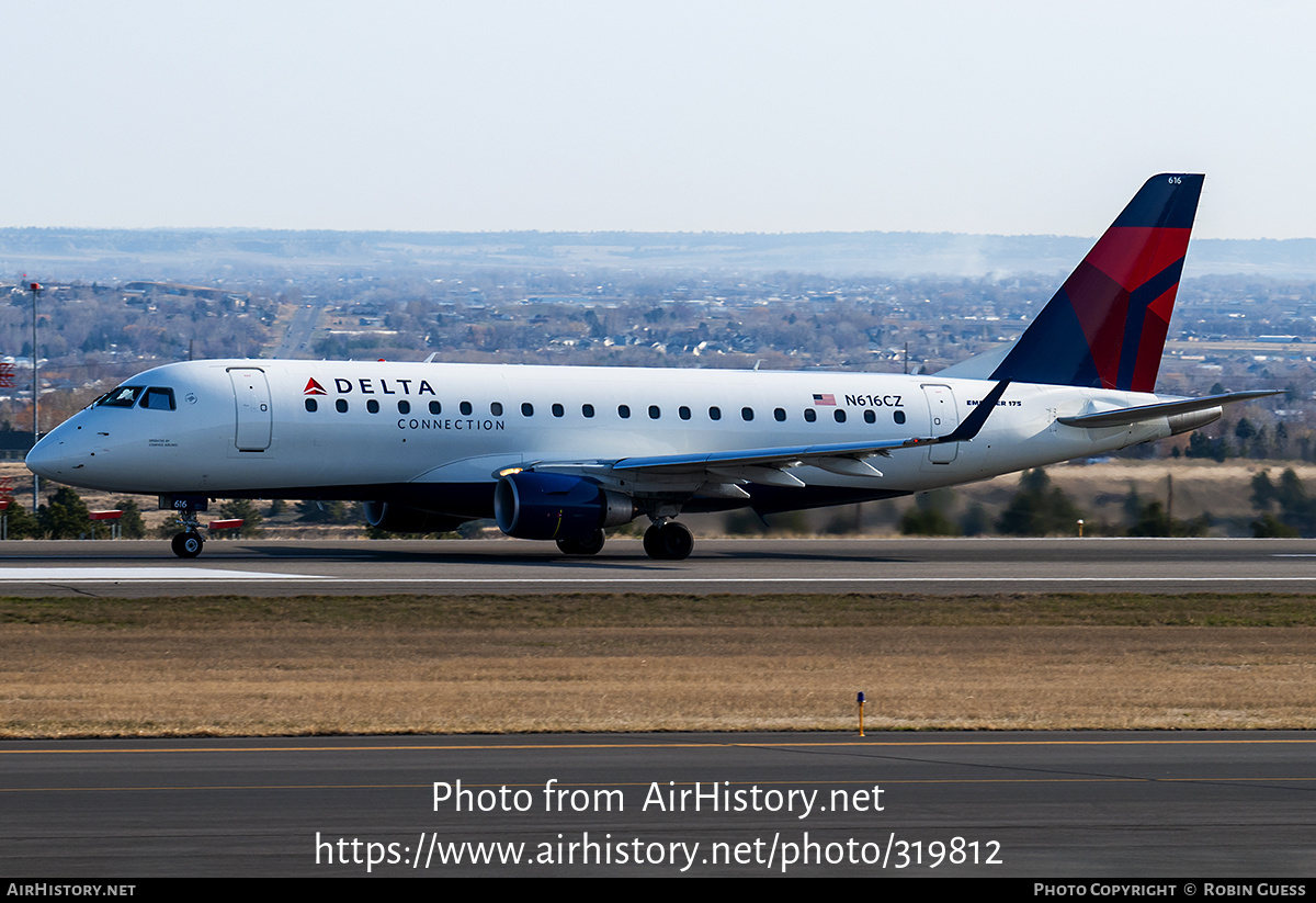 Aircraft Photo of N616CZ | Embraer 175LR (ERJ-170-200LR) | Delta Connection | AirHistory.net #319812