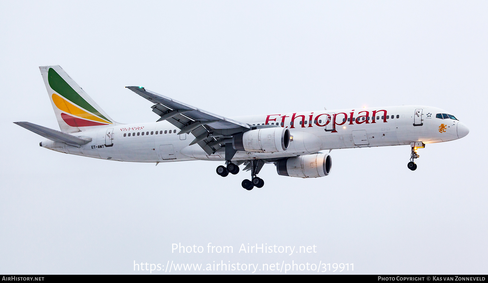 Aircraft Photo of ET-AMT | Boeing 757-23N | Ethiopian Airlines | AirHistory.net #319911