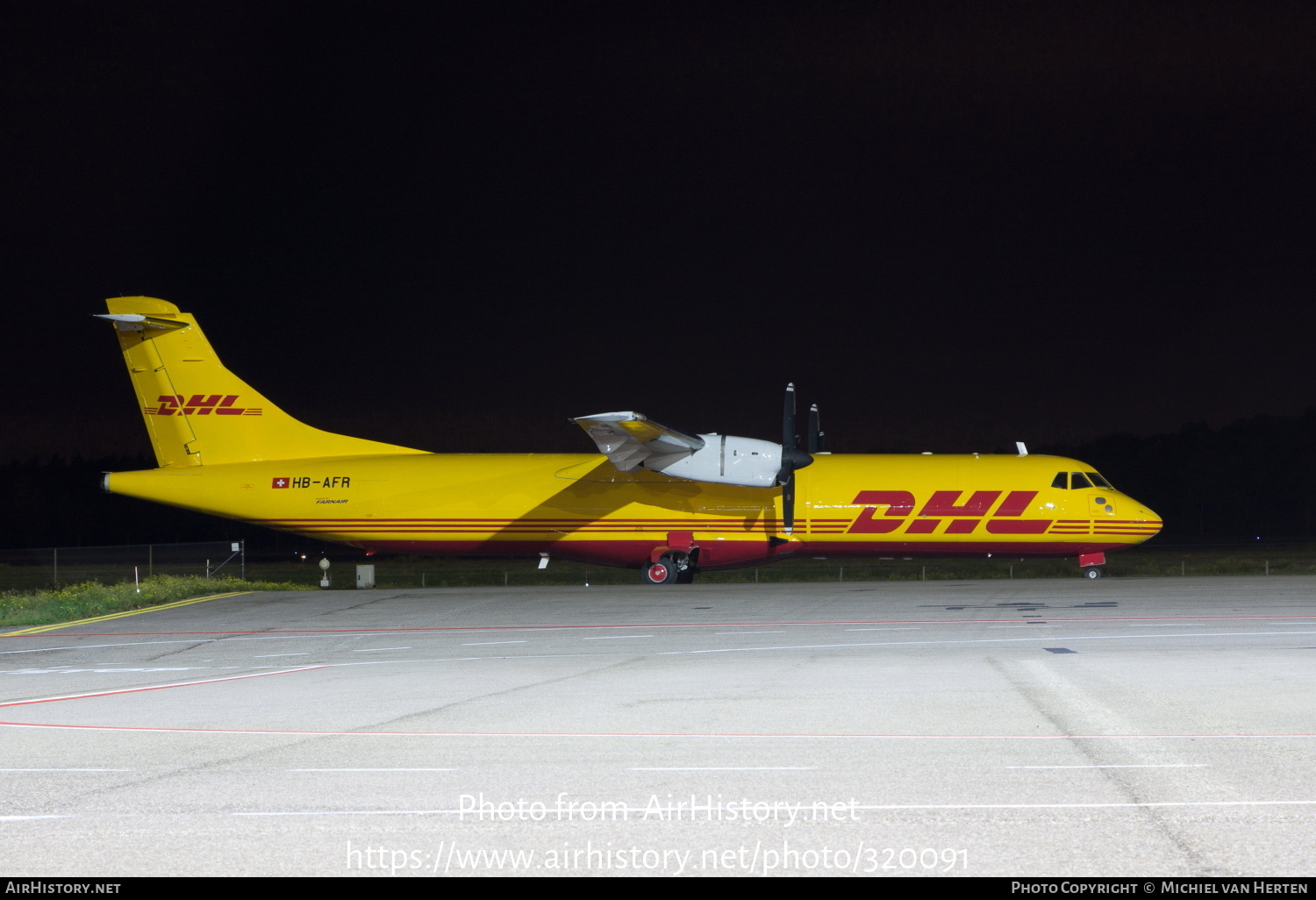 Aircraft Photo of HB-AFR | ATR ATR-72-201/F | DHL International | AirHistory.net #320091