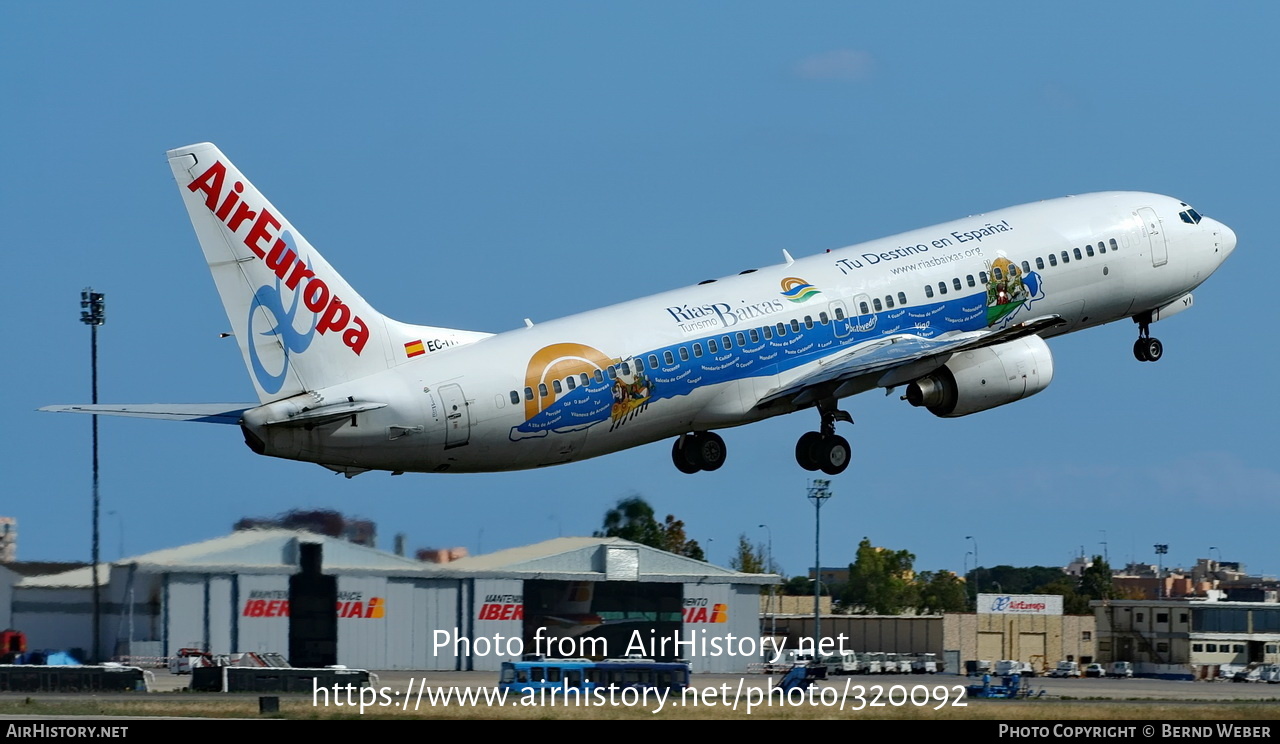 Aircraft Photo of EC-IYI | Boeing 737-883 | Air Europa | AirHistory.net #320092