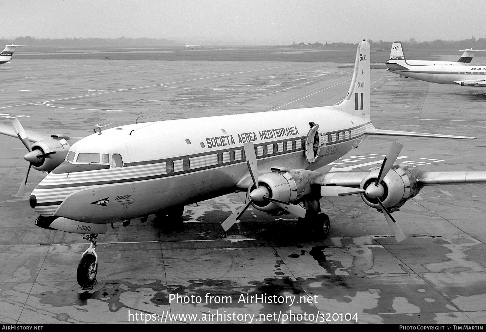 Aircraft Photo of I-DIMU | Douglas DC-6B | Società Aerea Mediterranea - SAM | AirHistory.net #320104