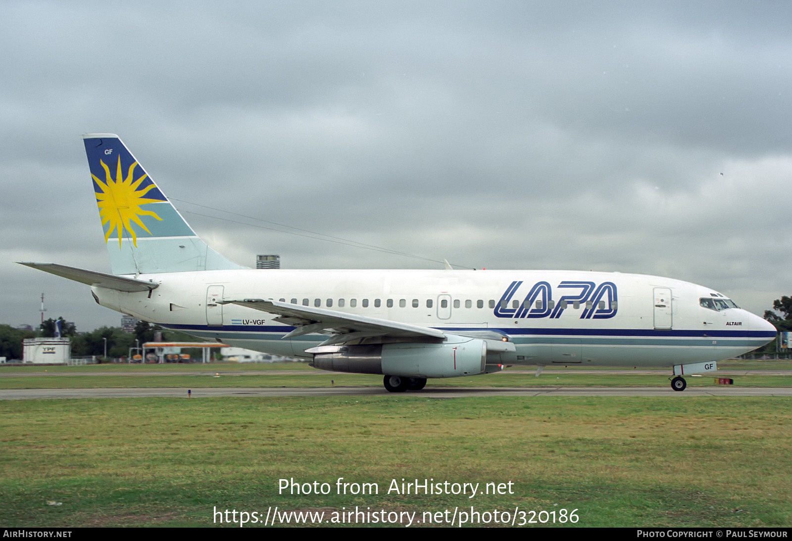 Aircraft Photo of LV-VGF | Boeing 737-2M6/Adv | LAPA - Líneas Aéreas Privadas Argentinas | AirHistory.net #320186