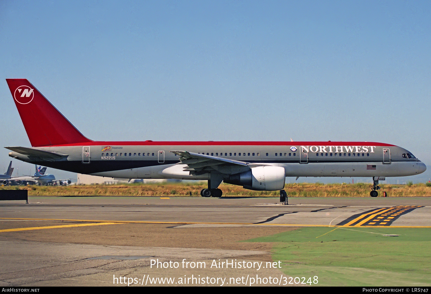 Aircraft Photo of N522US | Boeing 757-251 | Northwest Airlines | AirHistory.net #320248