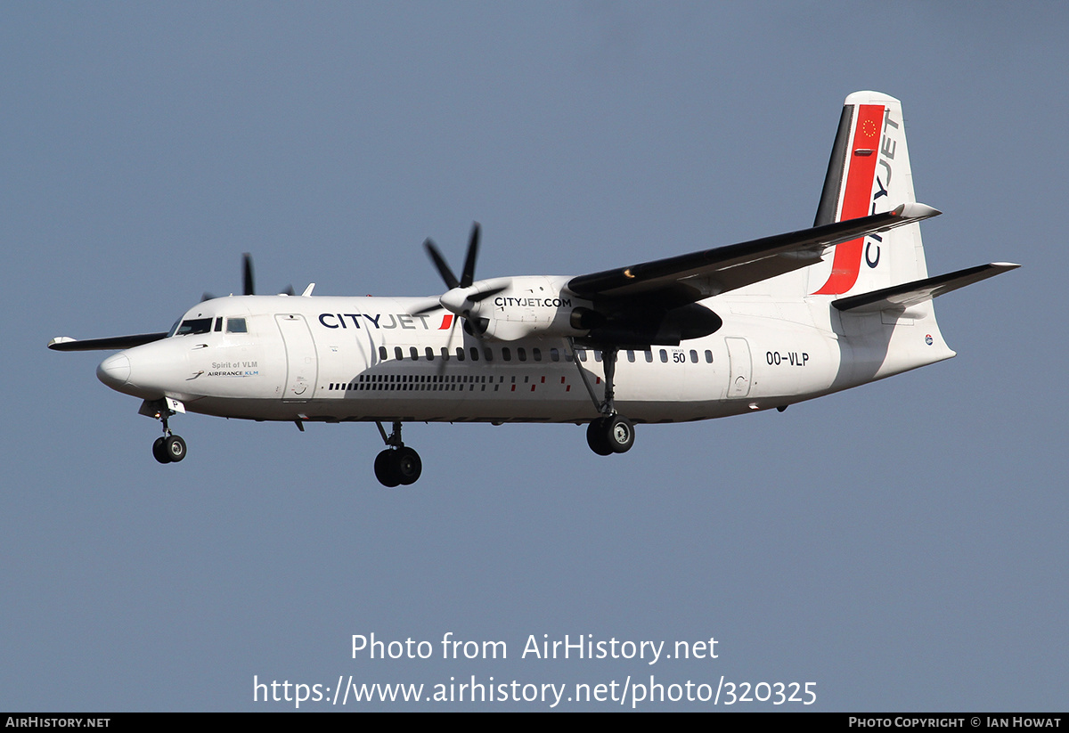 Aircraft Photo of OO-VLP | Fokker 50 | CityJet | AirHistory.net #320325