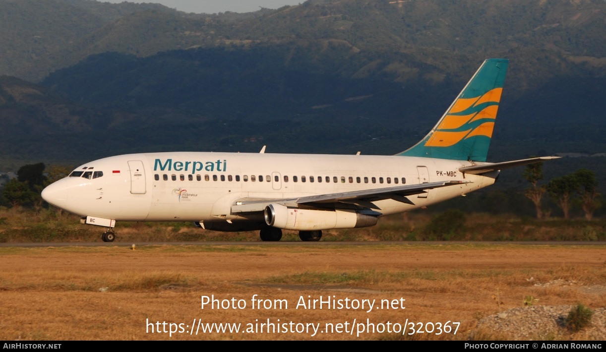 Aircraft Photo of PK-MBC | Boeing 737-230/Adv | Merpati Nusantara Airlines | AirHistory.net #320367