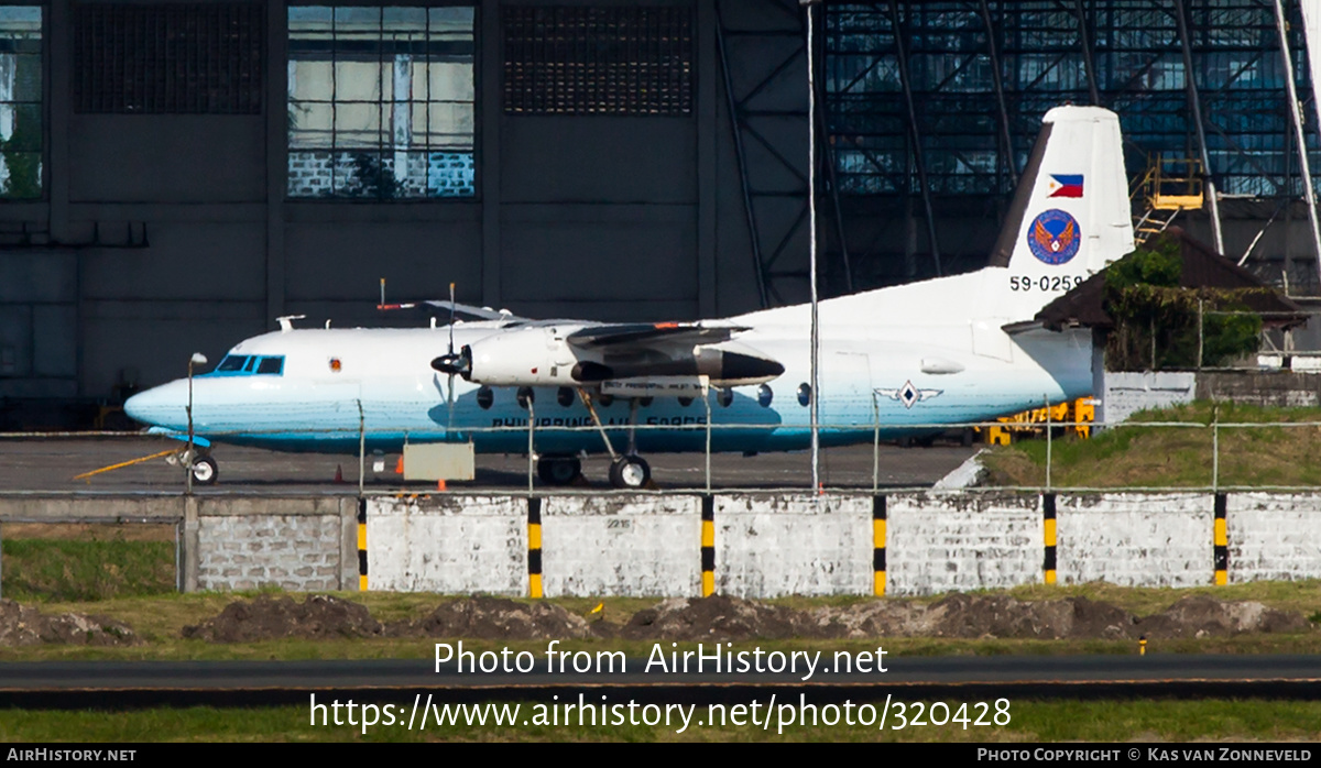 Aircraft Photo of 59-0259 | Fokker F27-200 Friendship | Philippines - Air Force | AirHistory.net #320428