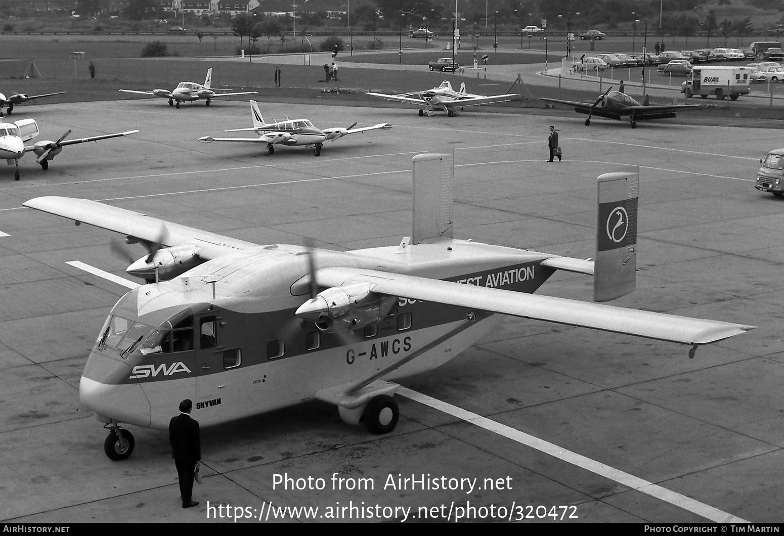 Aircraft Photo of G-AWCS | Short SC.7 Skyvan 3-200 | South West Aviation - SWA | AirHistory.net #320472