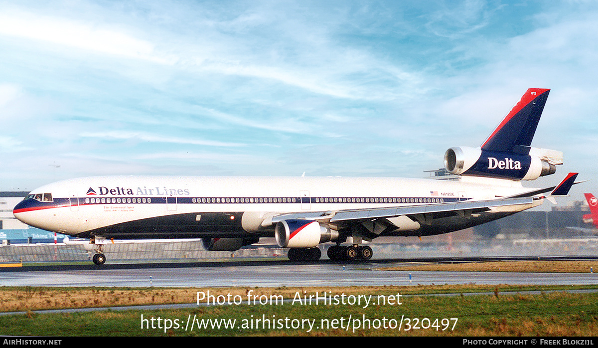 Aircraft Photo of N812DE | McDonnell Douglas MD-11 | Delta Air Lines | AirHistory.net #320497