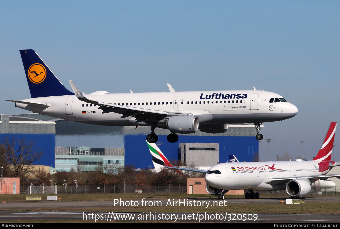 Aircraft Photo of D-AIUI | Airbus A320-214 | Lufthansa | AirHistory.net #320509