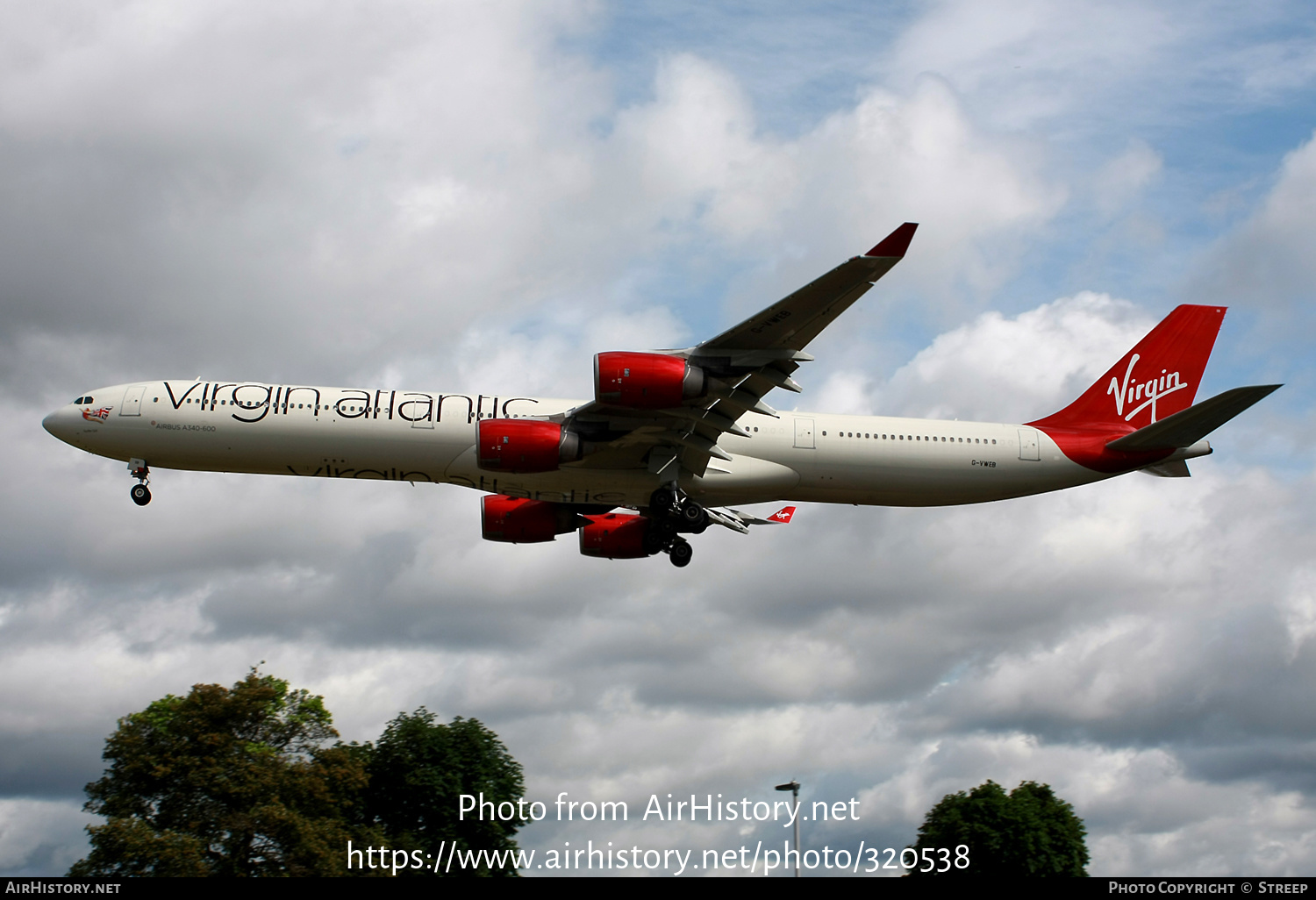 Aircraft Photo of G-VWEB | Airbus A340-642 | Virgin Atlantic Airways | AirHistory.net #320538